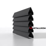 Ламели для забора жалюзи Luxe V RAL 7024 – порошковое покрытие, толщина 0,45 мм в Пятигорске | фото 2
