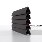 Ламели для забора жалюзи Luxe Л RAL 8019 – покрытие порошковое, толщина 0,45 мм в Пятигорске | фото 1