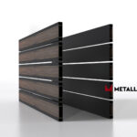 Планкен для забора Printec под дерево 120 mm RAL 9005 – покрытие полиэстер, толщина 0,45 мм в Пятигорске | фото 2