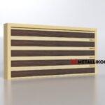 Планкен для забора Printec под дерево 120 mm RAL 1014 – покрытие порошковое, толщина 0,45 мм в Пятигорске | фото 4