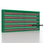 Планкен для забора Printec под дерево 120 mm RAL 6002 – покрытие порошковое, толщина 0,45 мм в Пятигорске | фото 3