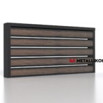 Планкен для забора Printec под дерево 120 mm RAL 9005 – покрытие полиэстер, толщина 0,45 мм в Пятигорске | фото 4