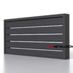 Планкен для забора ранчо 120 mm RAL 7024 – покрытие порошковое, толщина 0,45 мм в Пятигорске | фото 4
